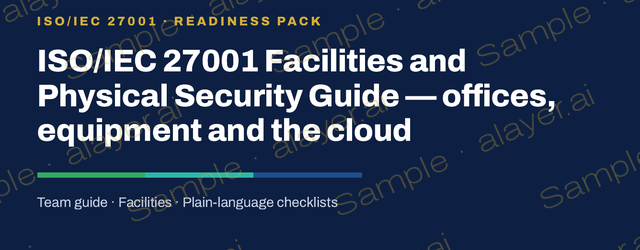 Cover title of Facilities and Physical Security Guide