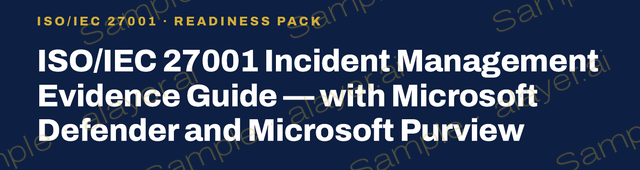 Cover title of Incident Management Evidence Guide