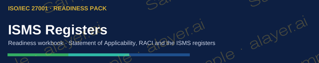 Cover title of ISMS Registers