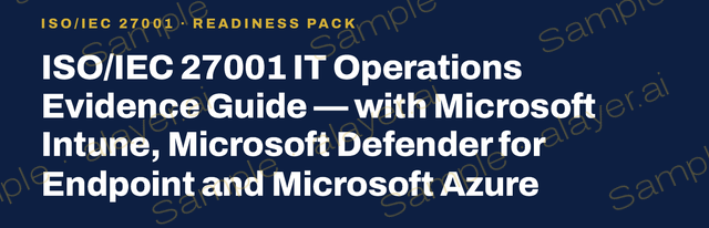 Cover title of IT Operations Evidence Guide