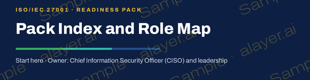 Cover title of Pack Index and Role Map