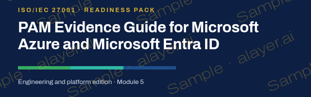 Cover title of PAM Evidence Guide for Microsoft Azure and Microsoft Entra ID