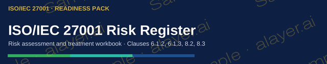 Cover title of Risk Register