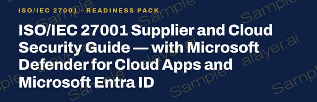 Cover title of Supplier and Cloud Security Guide